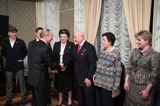 President Putin watches The Space Walker ahead of Cosmonautics Day