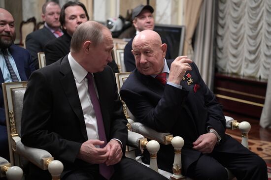 President Putin watches The Space Walker ahead of Cosmonautics Day