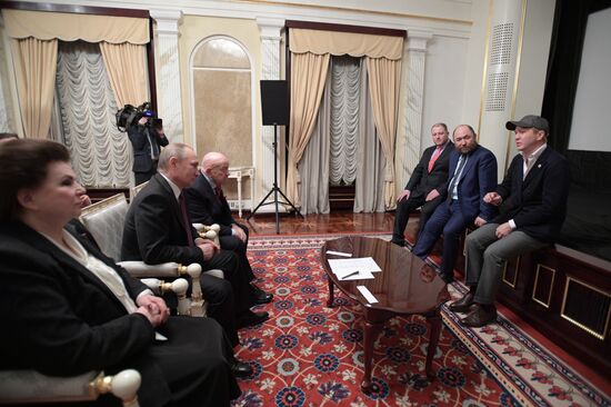 President Putin watches The Space Walker ahead of Cosmonautics Day