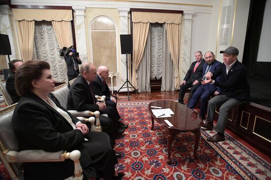 President Putin watches The Space Walker ahead of Cosmonautics Day