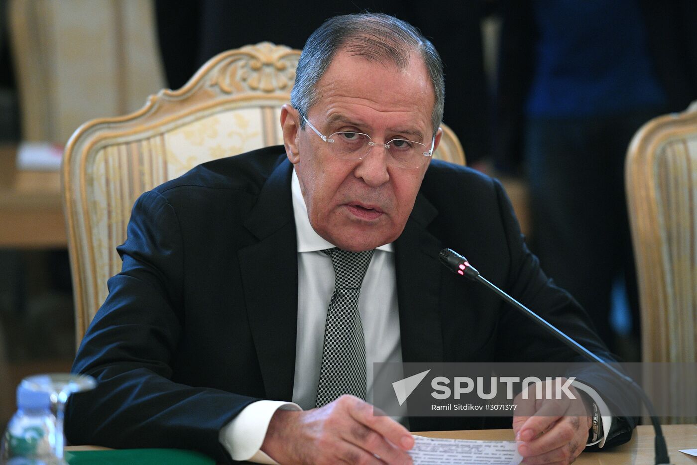 Talks between Foreign Minister Sergei Lavrov and US Secretary of State Rex W. Tillerson