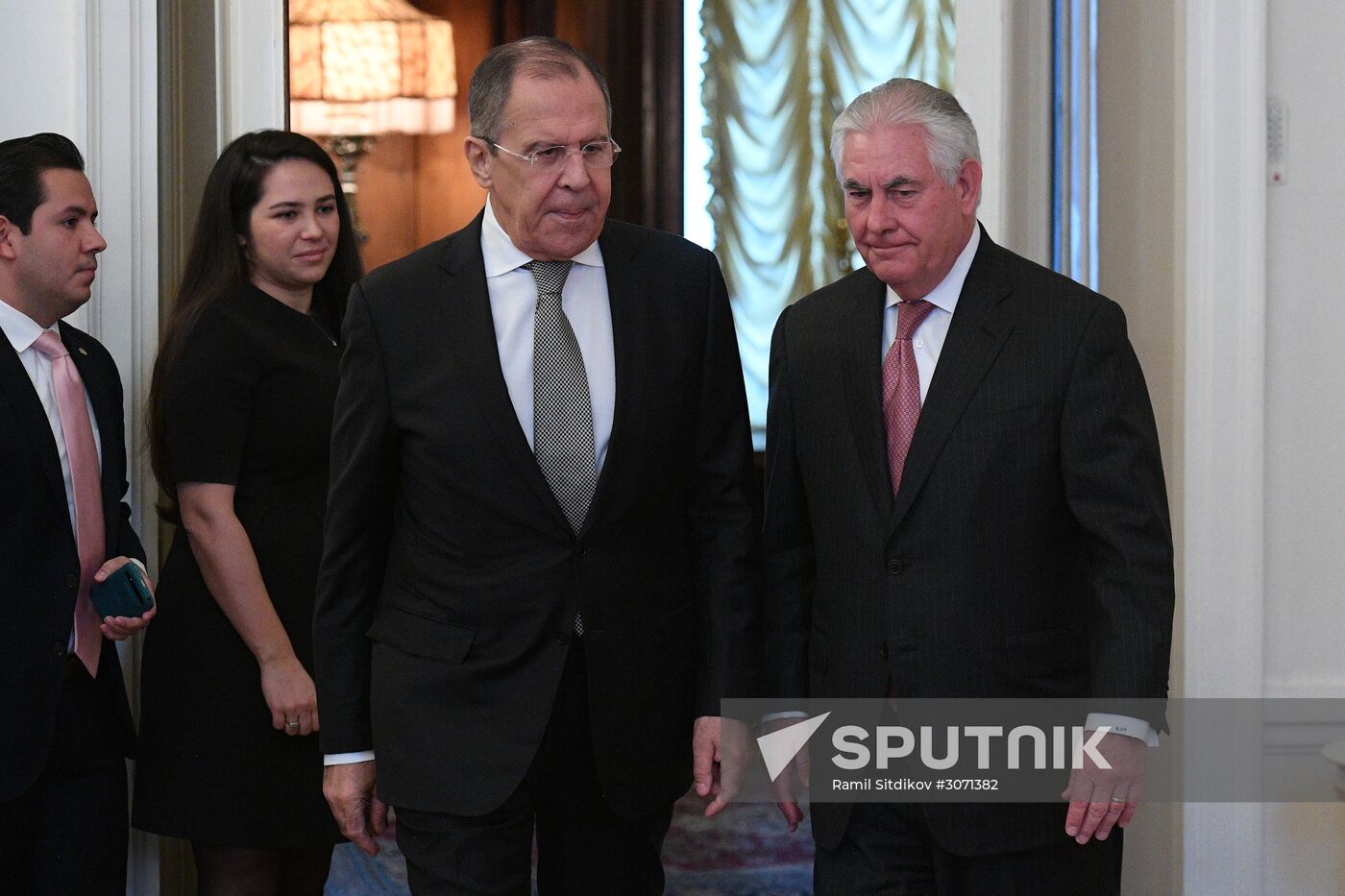 Talks between Foreign Minister Sergei Lavrov and US Secretary of State Rex W. Tillerson