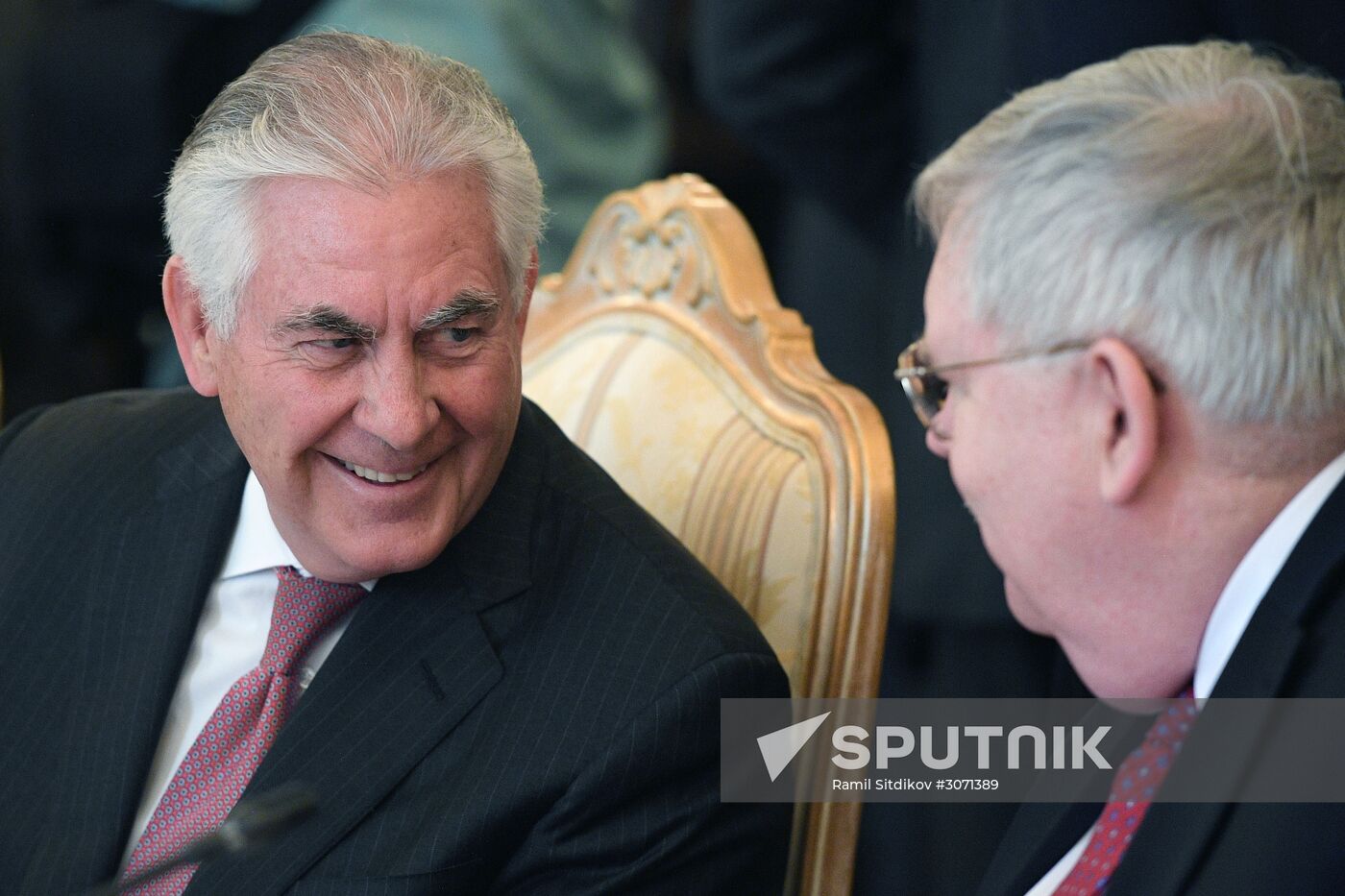 Talks between Foreign Minister Sergei Lavrov and US Secretary of State Rex W. Tillerson