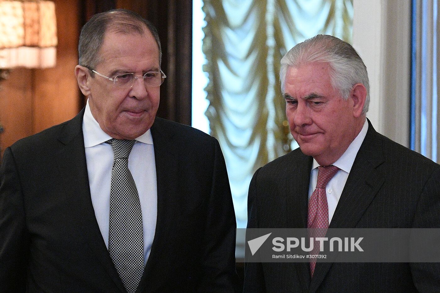 Talks between Foreign Minister Sergei Lavrov and US Secretary of State Rex W. Tillerson