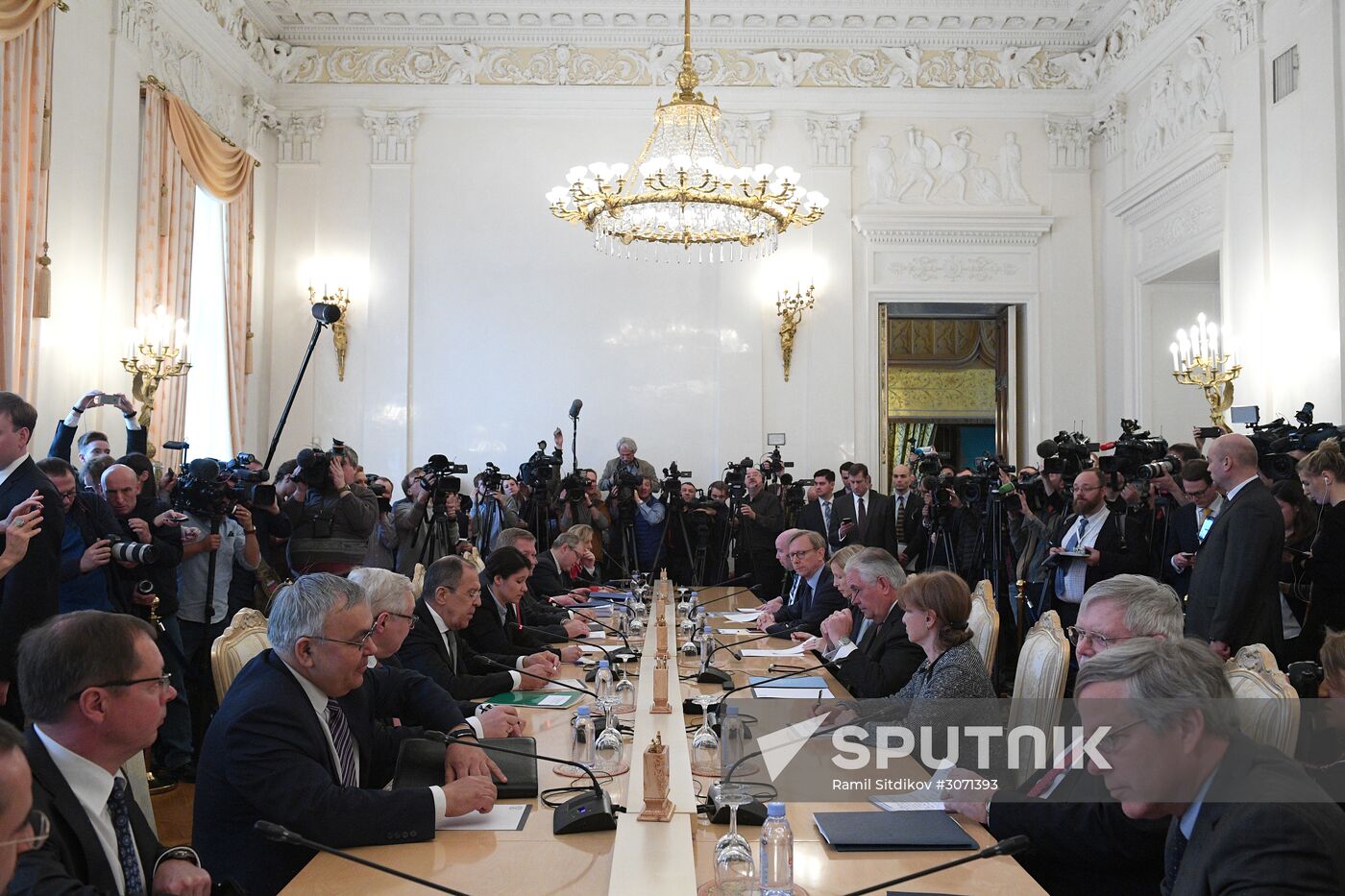 Talks between Foreign Minister Sergei Lavrov and US Secretary of State Rex W. Tillerson