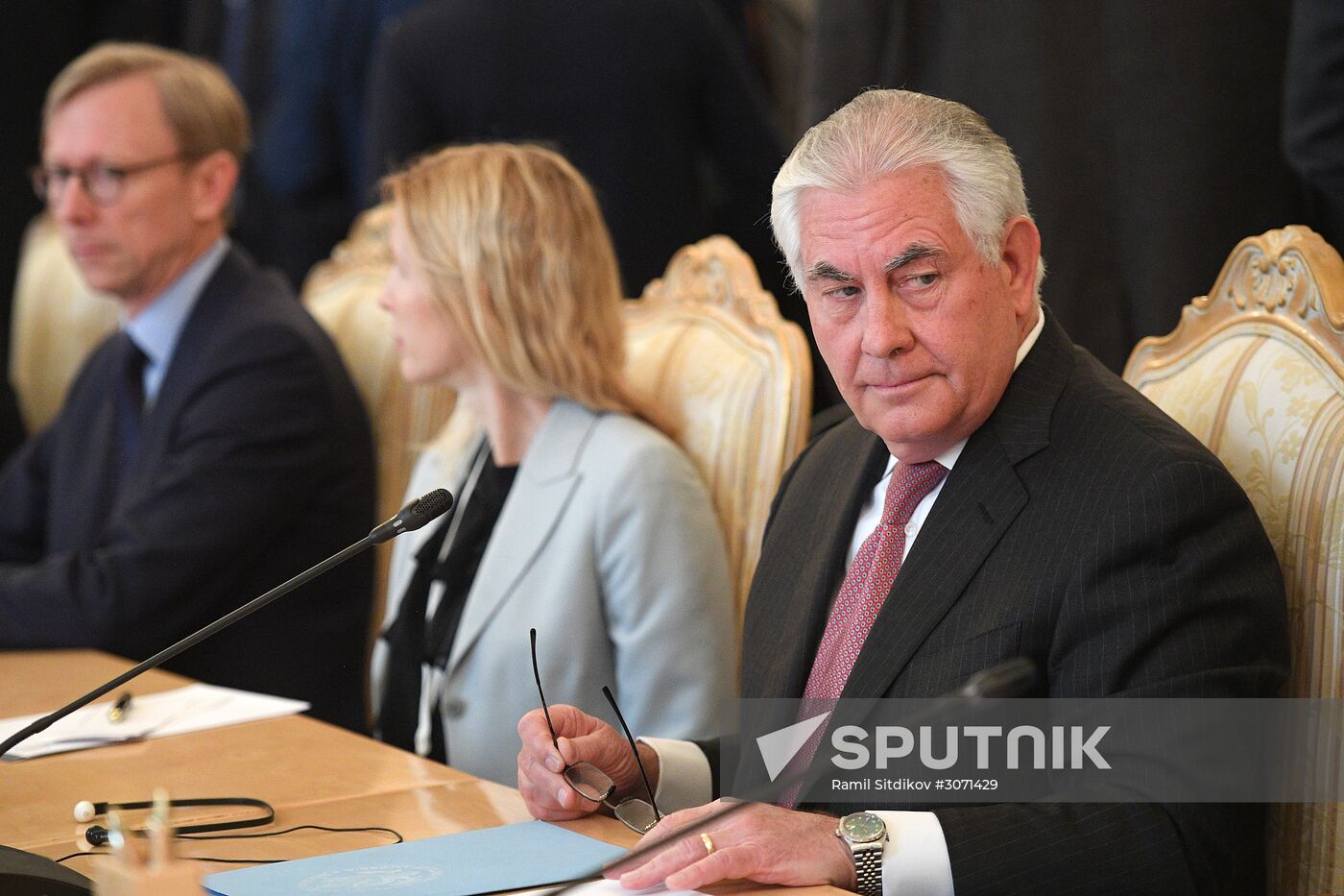 Talks between Foreign Minister Sergei Lavrov and US Secretary of State Rex W. Tillerson