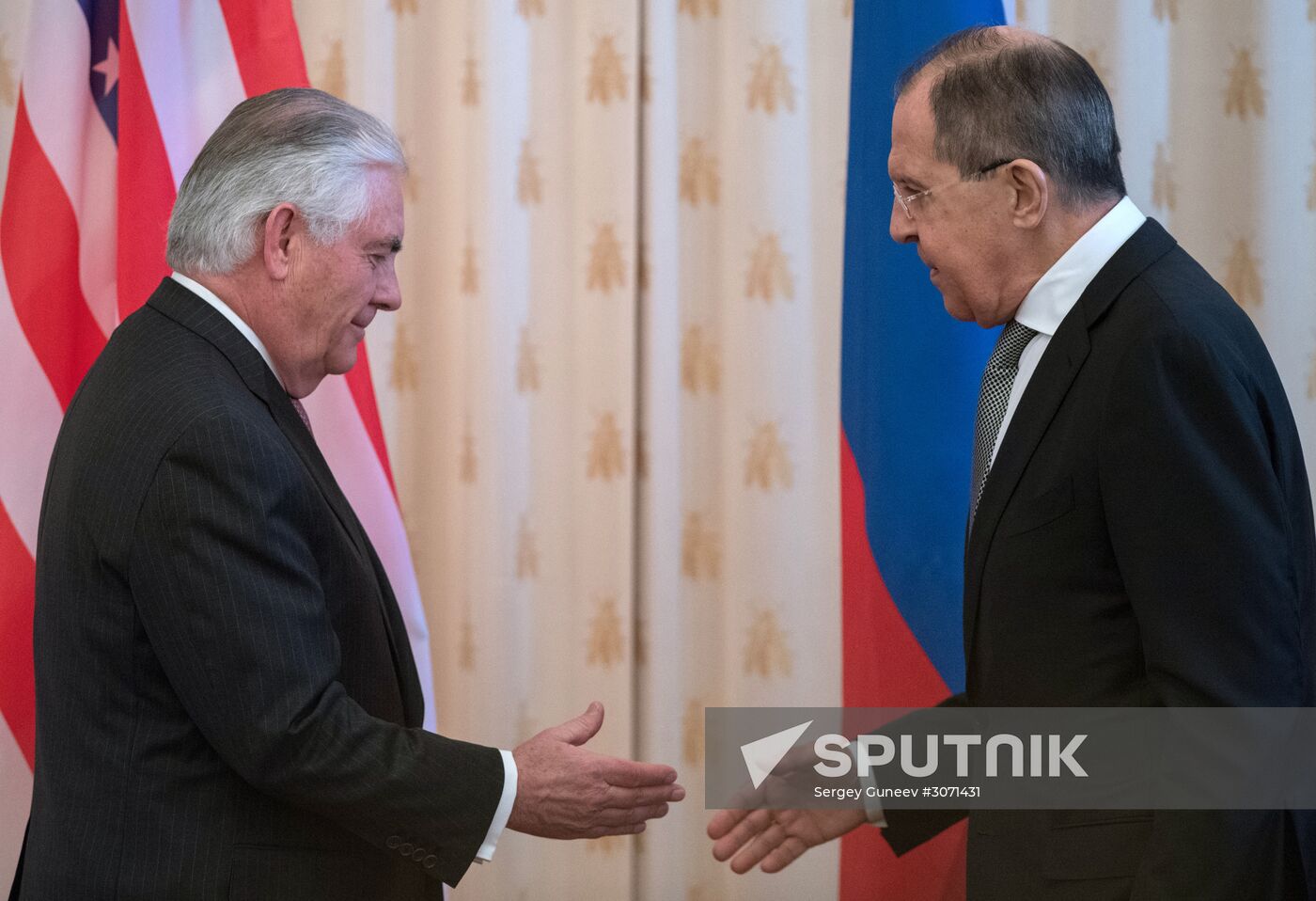 Talks between Foreign Minister Sergei Lavrov and US Secretary of State Rex W. Tillerson