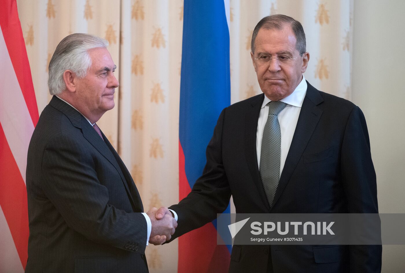 Talks between Foreign Minister Sergei Lavrov and US Secretary of State Rex W. Tillerson