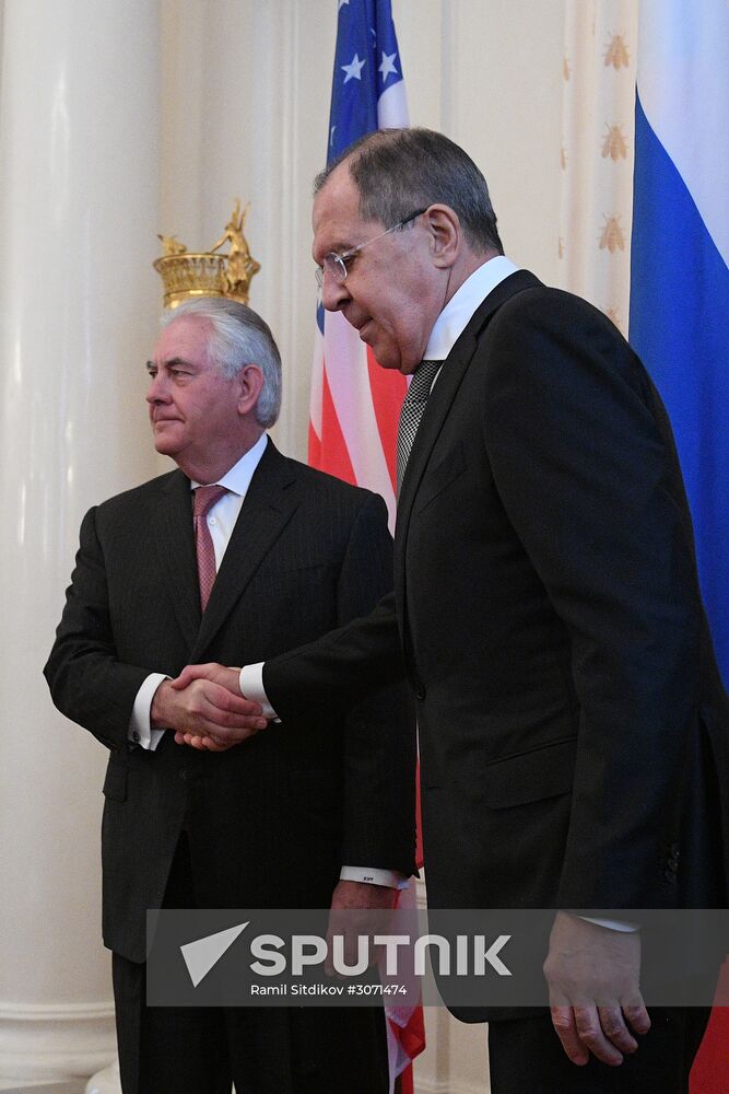 Talks between Foreign Minister Sergei Lavrov and US Secretary of State Rex W. Tillerson