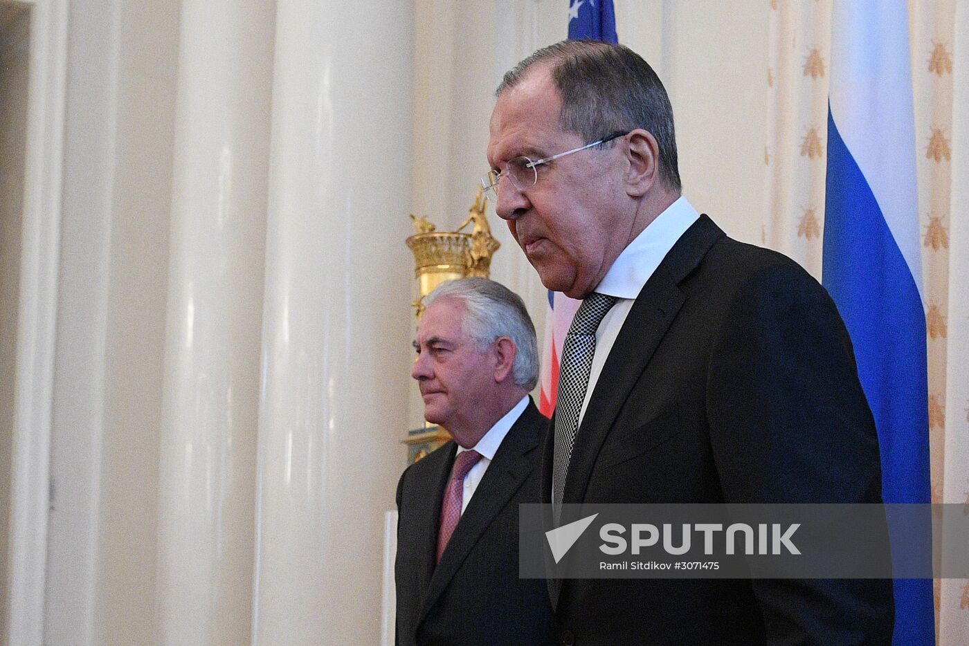 Talks between Foreign Minister Sergei Lavrov and US Secretary of State Rex W. Tillerson