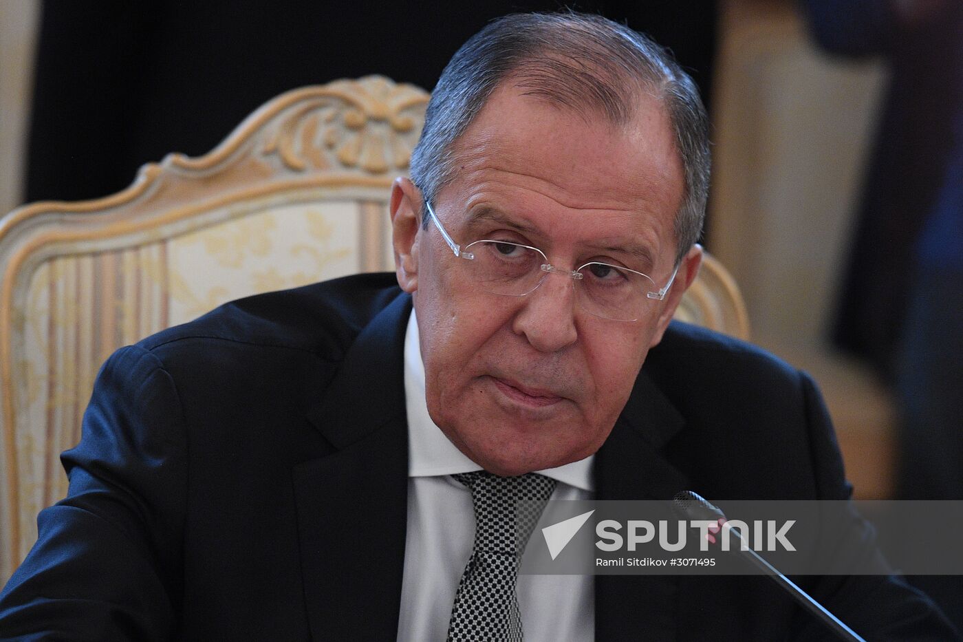 Talks between Foreign Minister Sergei Lavrov and US Secretary of State Rex W. Tillerson