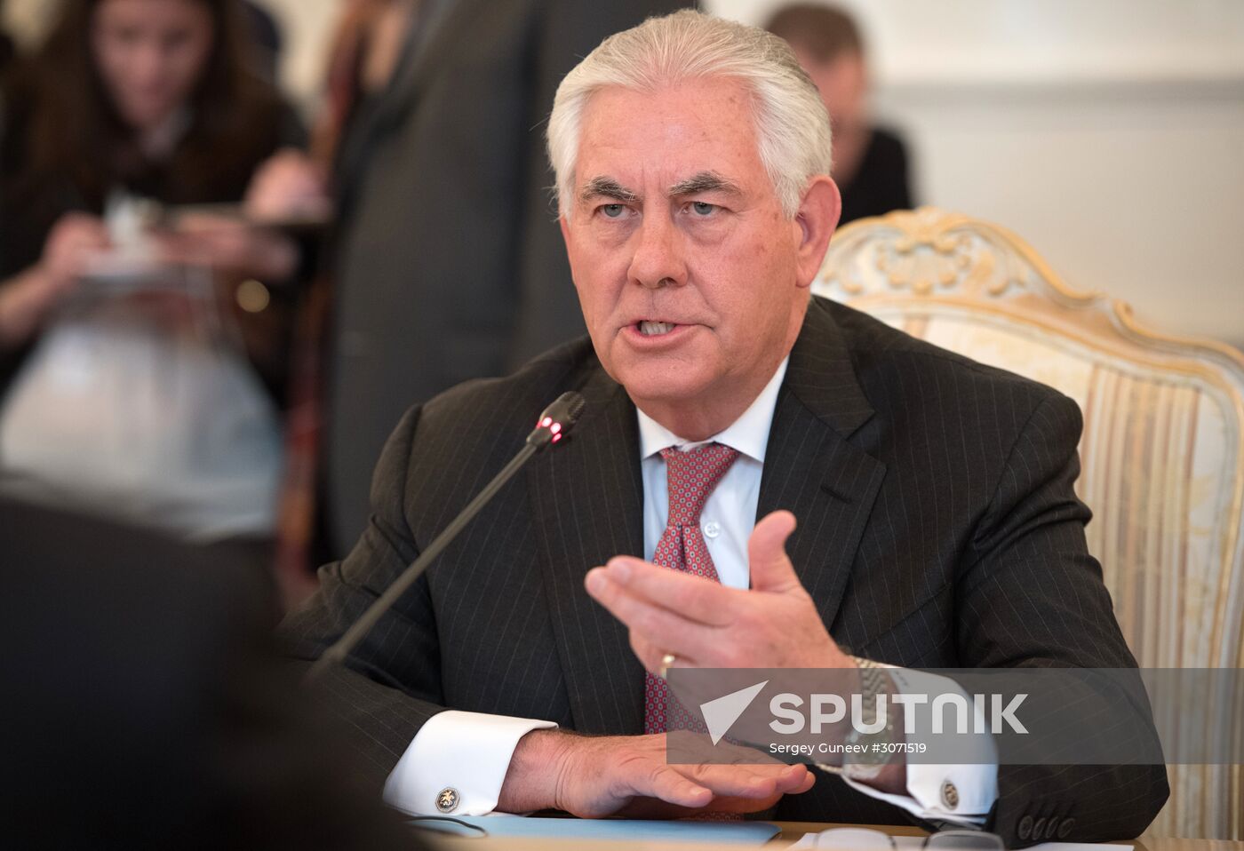 Talks between Foreign Minister Sergei Lavrov and US Secretary of State Rex W. Tillerson