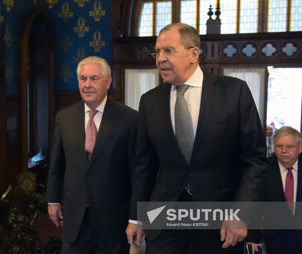 Talks between Foreign Minister Sergei Lavrov and US Secretary of State Rex W. Tillerson
