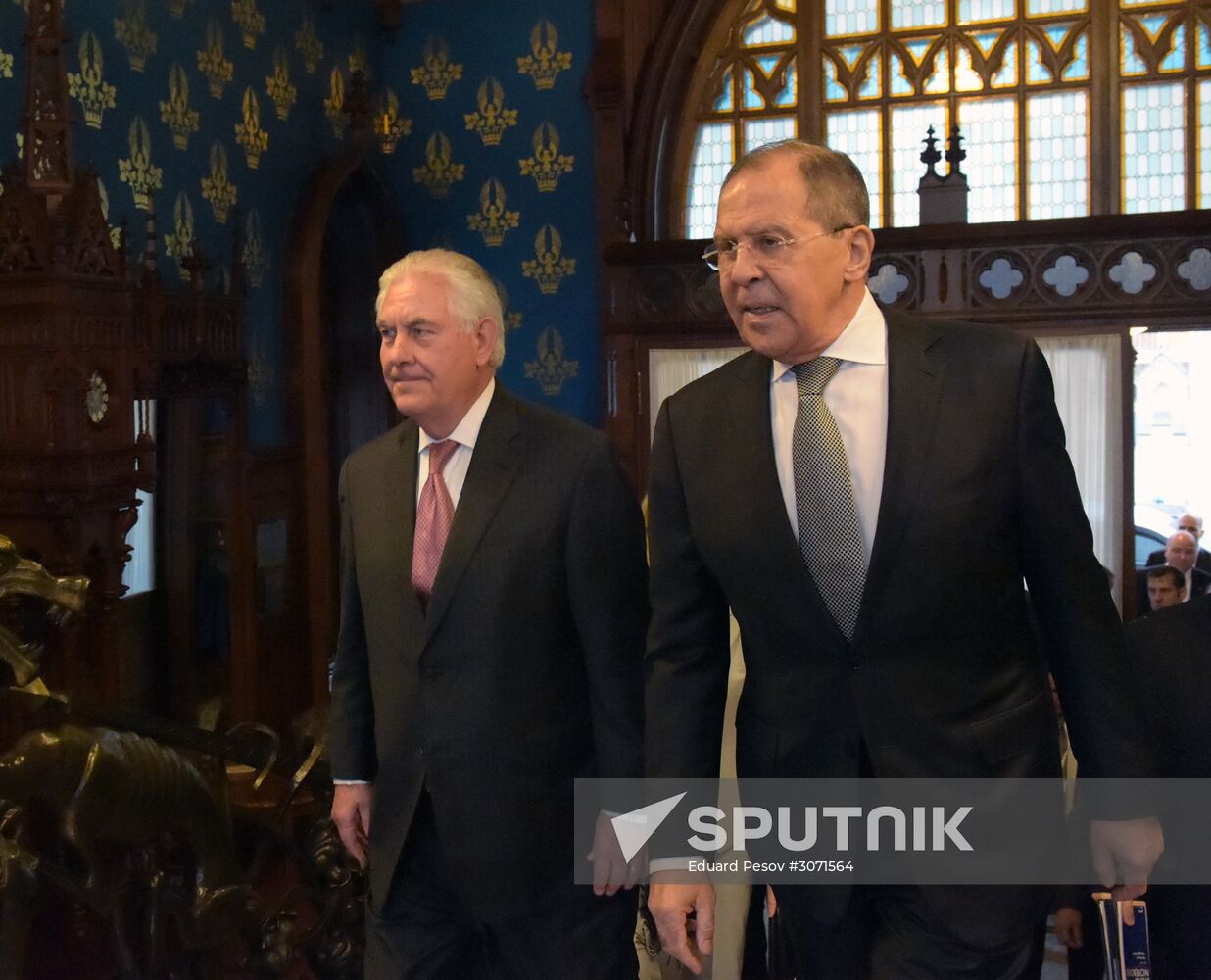 Talks between Foreign Minister Sergei Lavrov and US Secretary of State Rex W. Tillerson