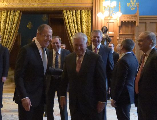 Talks between Foreign Minister Sergei Lavrov and US Secretary of State Rex W. Tillerson