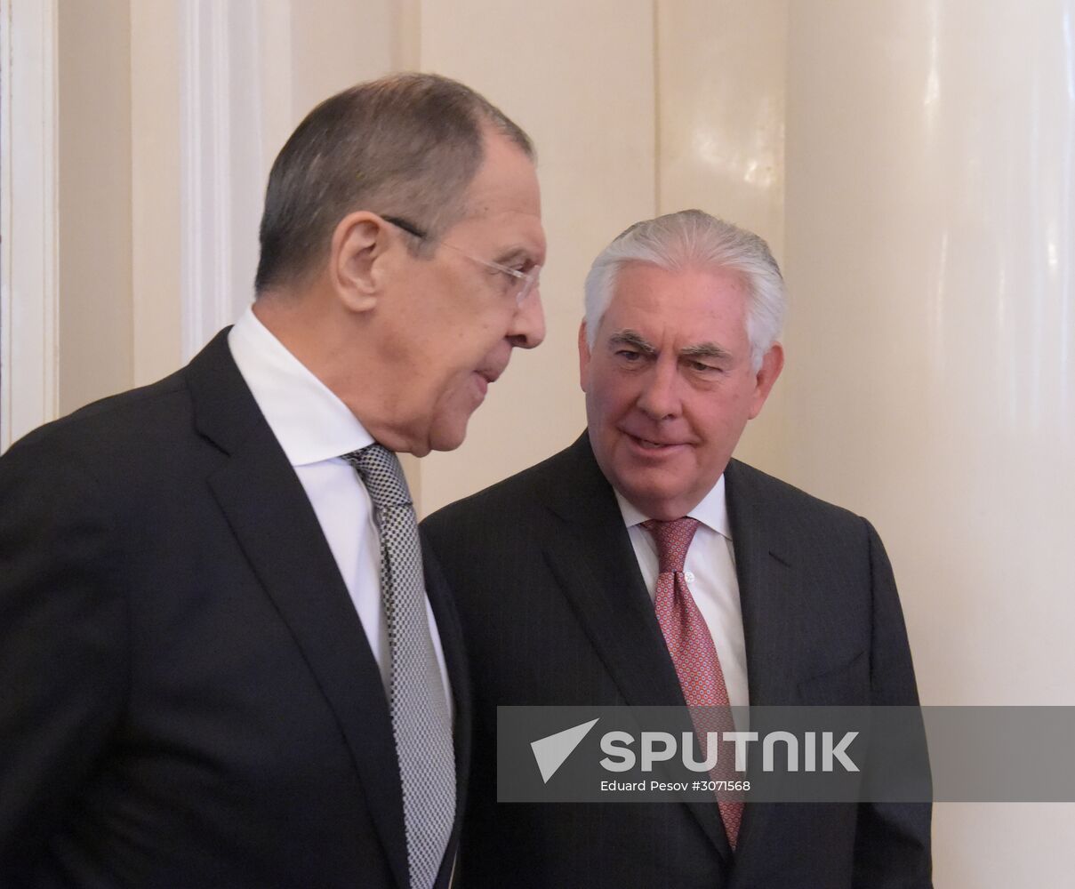 Talks between Foreign Minister Sergei Lavrov and US Secretary of State Rex W. Tillerson