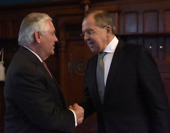 Talks between Foreign Minister Sergei Lavrov and US Secretary of State Rex W. Tillerson