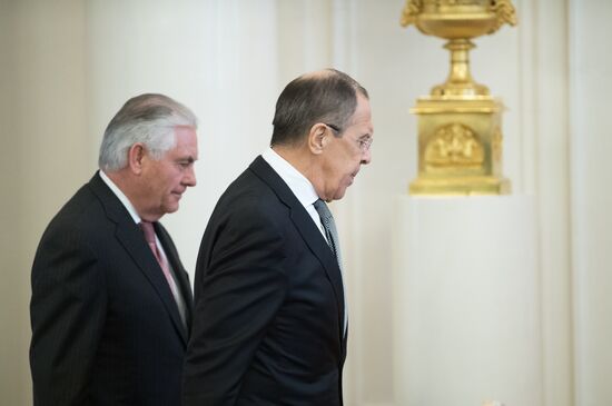 Russian Foreign Minister Sergei Lavrov's talks with US Secretary of State Rex Tillerson