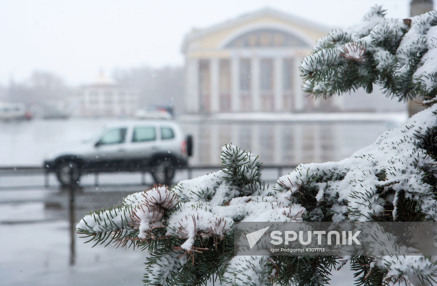 Snow in Petrozavodsk
