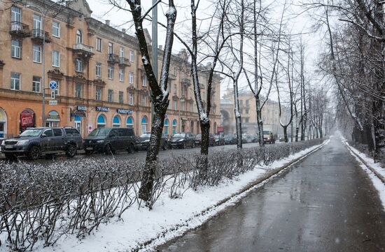 Snow in Petrozavodsk