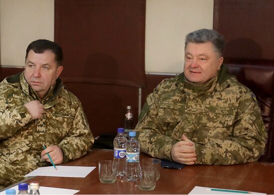 Ukrainian President Petro Poroshenko on working visit to Lugansk Region