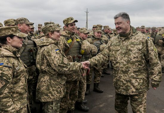Ukrainian President Petro Poroshenko on working visit to Lugansk Region