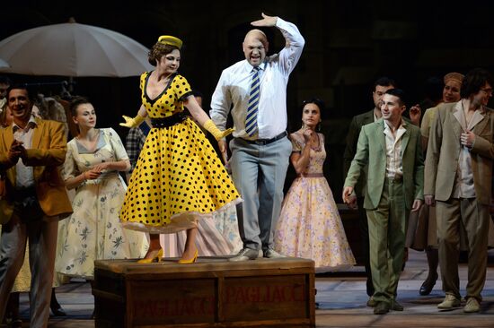 Dress rehearsal of opera "Pagliacci" at Novosibirsk Opera and Ballet Theatre