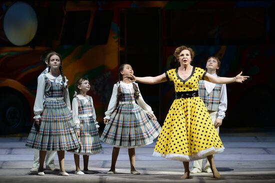 Dress rehearsal of opera "Pagliacci" at Novosibirsk Opera and Ballet Theatre