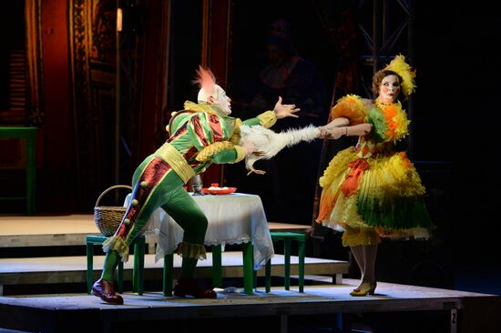 Dress rehearsal of opera "Pagliacci" at Novosibirsk Opera and Ballet Theatre