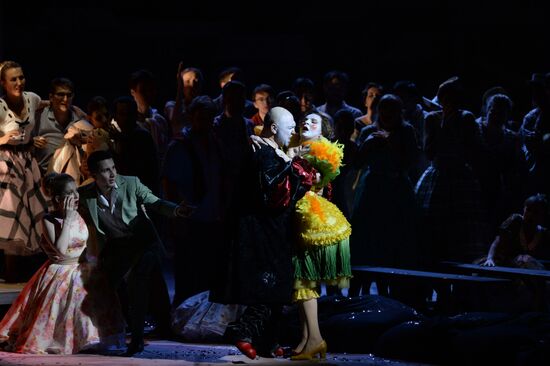 Dress rehearsal of opera "Pagliacci" at Novosibirsk Opera and Ballet Theatre