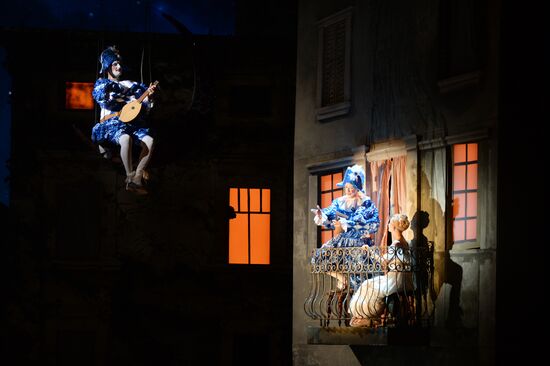 Dress rehearsal of opera "Pagliacci" at Novosibirsk Opera and Ballet Theatre