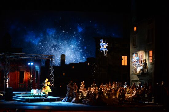 Dress rehearsal of opera "Pagliacci" at Novosibirsk Opera and Ballet Theatre
