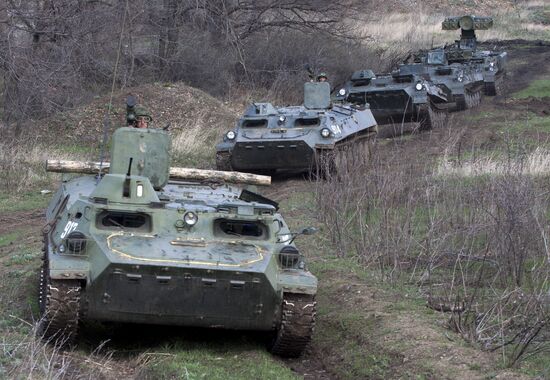 LPR People’s Militia holds military exercises