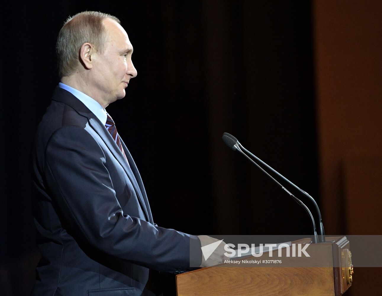 President Vladimir Putin gives speech at Cosmonautics Day gala