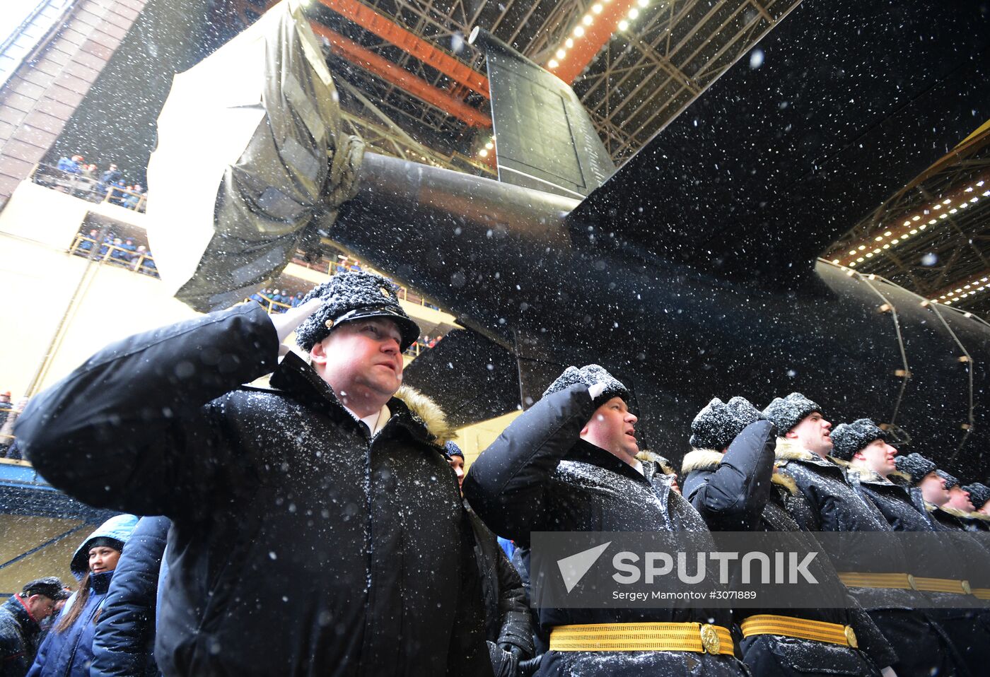 Nuclear attack submarine Kazan of Russian Navy is launched