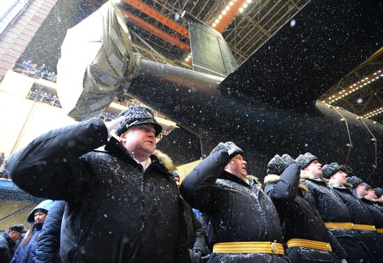 Nuclear attack submarine Kazan of Russian Navy is launched
