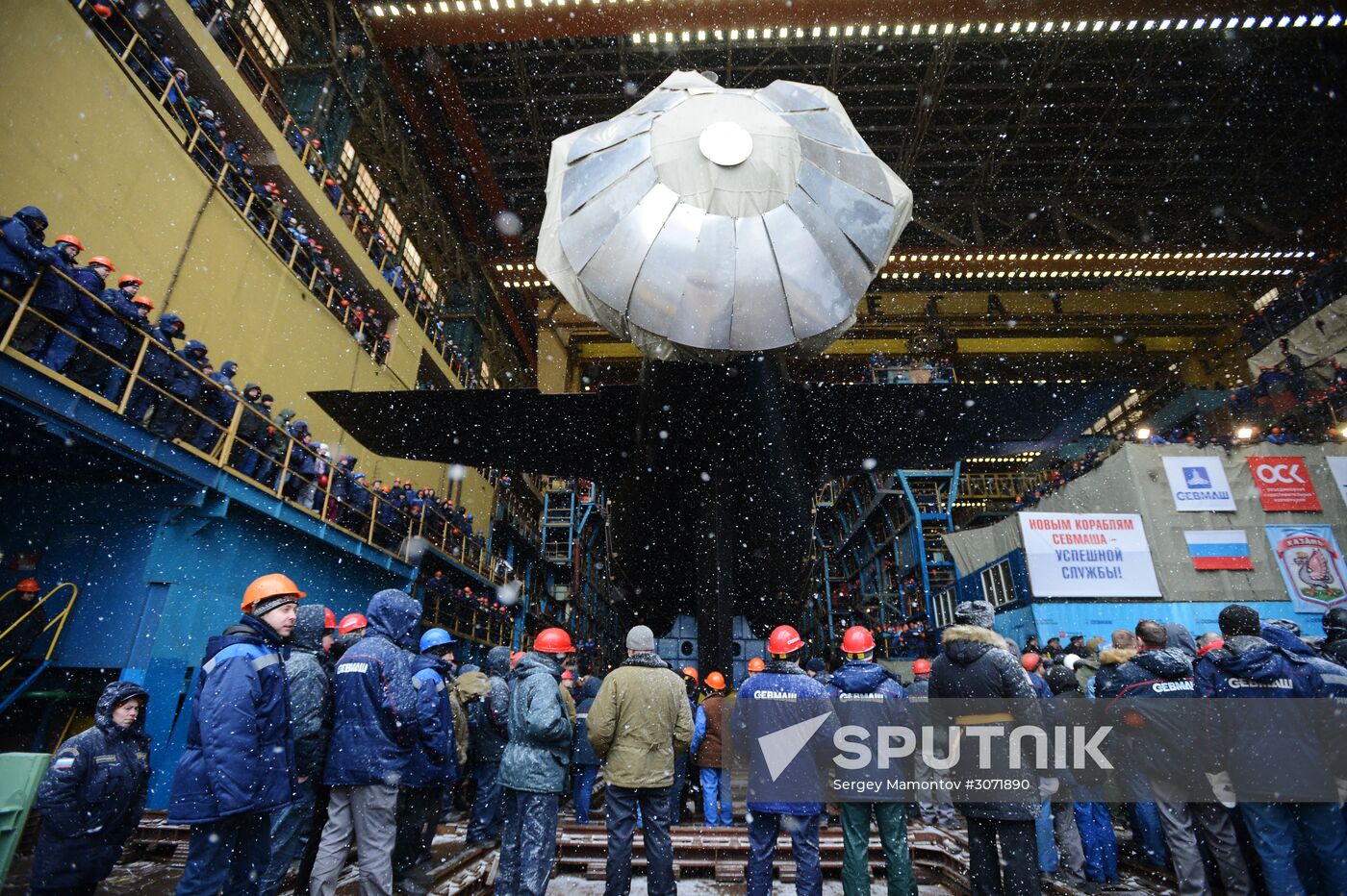 Russian Navy's Russian nuclear attack submarine Kazan launched