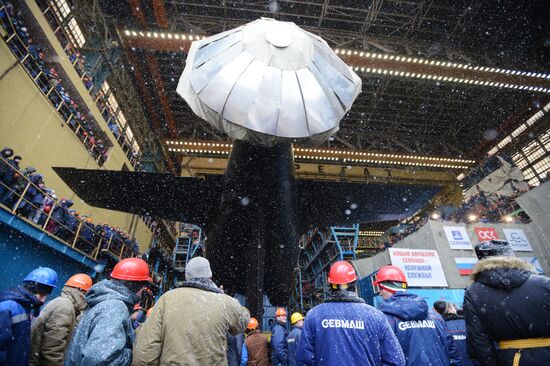 Nuclear attack submarine Kazan of Russian Navy is launched