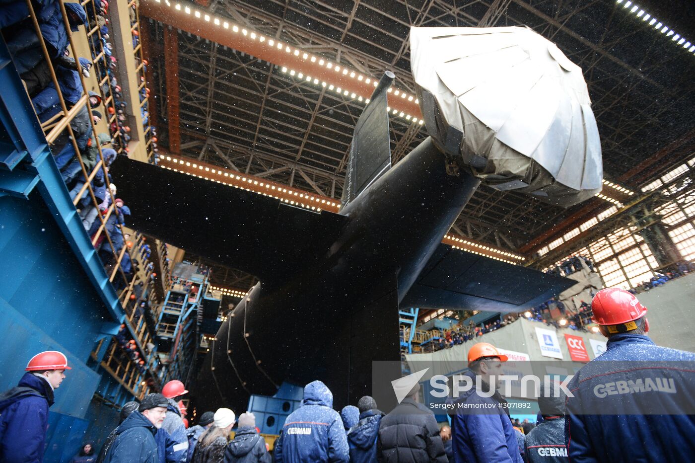 Nuclear attack submarine Kazan of Russian Navy is launched