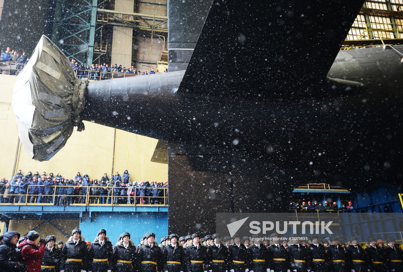 Nuclear attack submarine Kazan of Russian Navy is launched