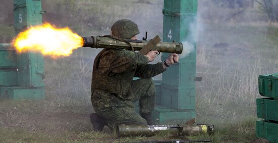 LPR People’s Militia holds military exercises
