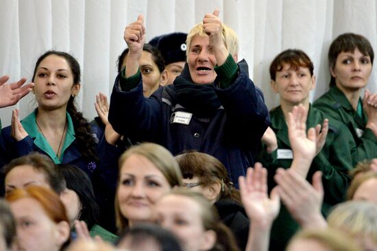 Miss Spring beauty contest in Mari El prison colony