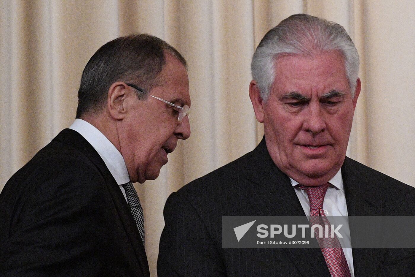 News conference by Russian Foreign Minister Sergei Lavrov and U.S. Secretary of State Rex Tillerson
