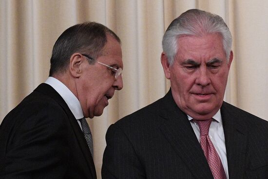 News conference by Russian Foreign Minister Sergei Lavrov and U.S. Secretary of State Rex Tillerson