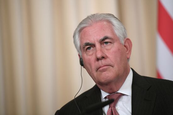 News conference by Russian Foreign Minister Sergei Lavrov and U.S. Secretary of State Rex Tillerson