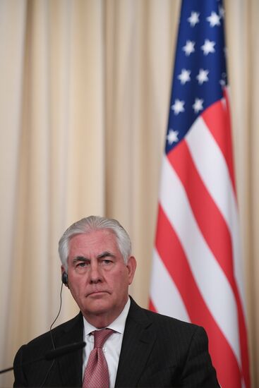 News conference by Russian Foreign Minister Sergei Lavrov and U.S. Secretary of State Rex Tillerson