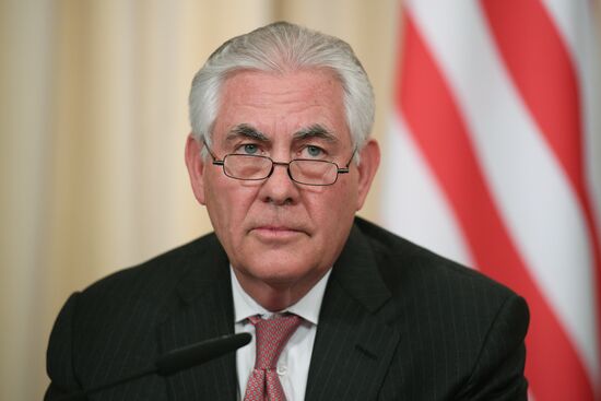 News conference by Russian Foreign Minister Sergei Lavrov and U.S. Secretary of State Rex Tillerson