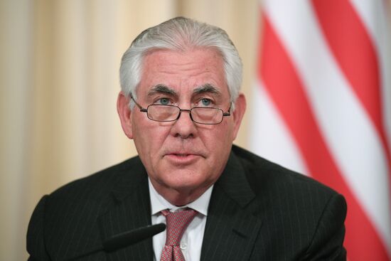 News conference by Russian Foreign Minister Sergei Lavrov and U.S. Secretary of State Rex Tillerson