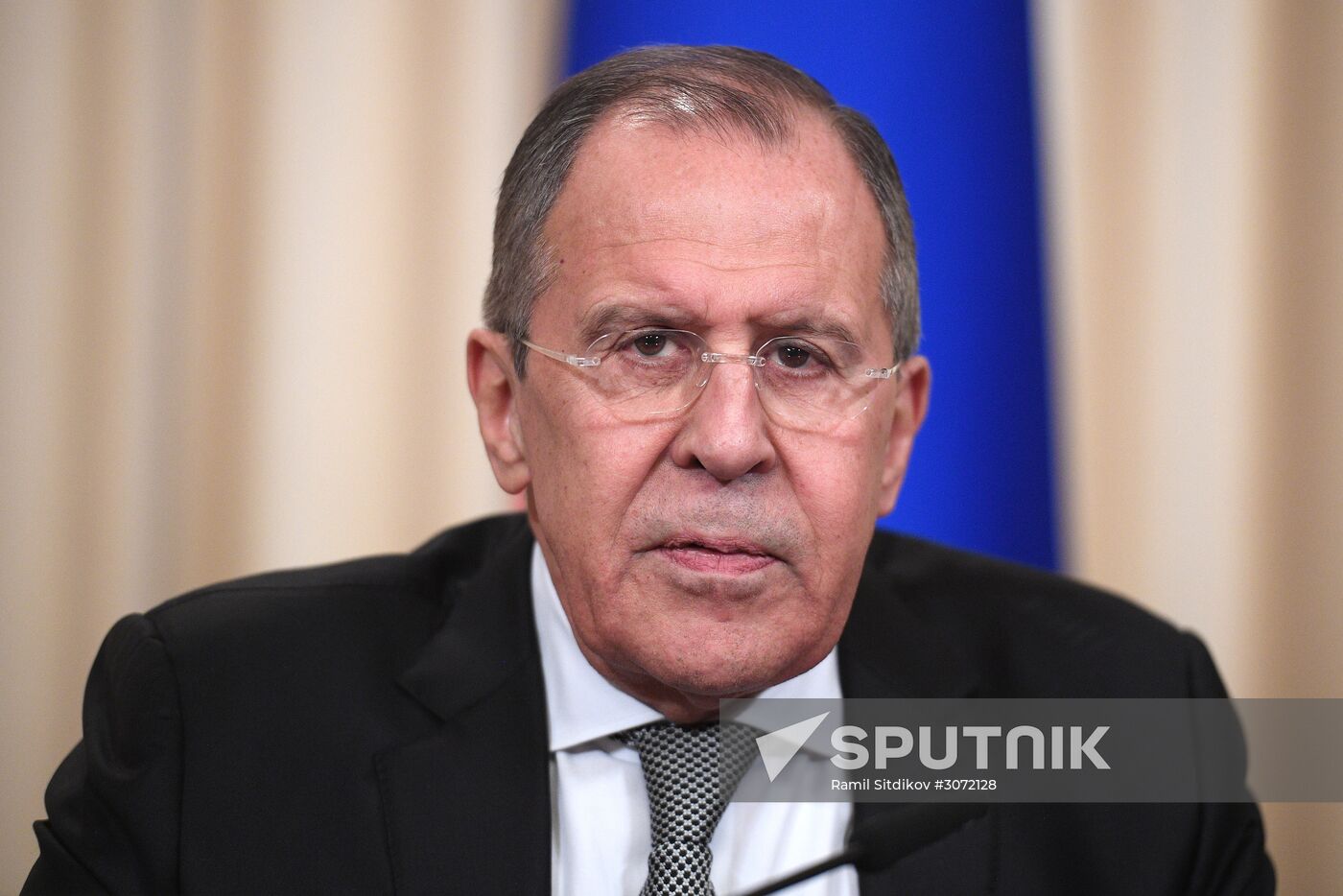 News conference by Russian Foreign Minister Sergei Lavrov and U.S. Secretary of State Rex Tillerson