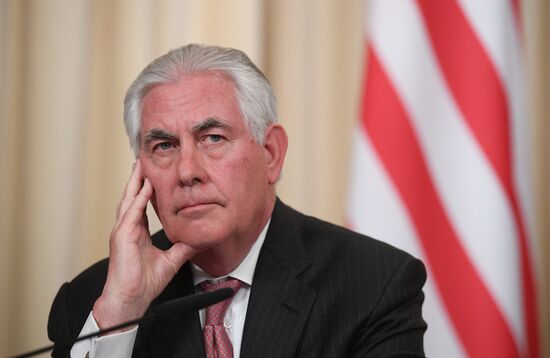 News conference by Russian Foreign Minister Sergei Lavrov and U.S. Secretary of State Rex Tillerson